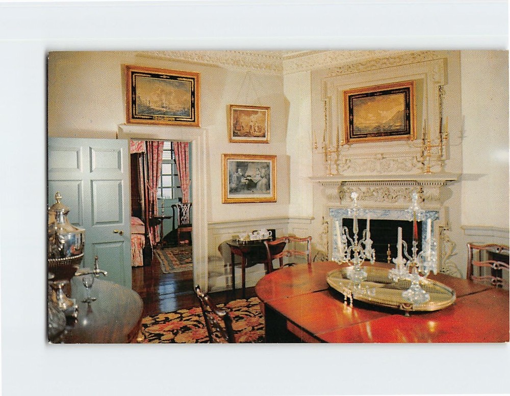 Postcard Dining Room Mt. Vernon Virginia USA