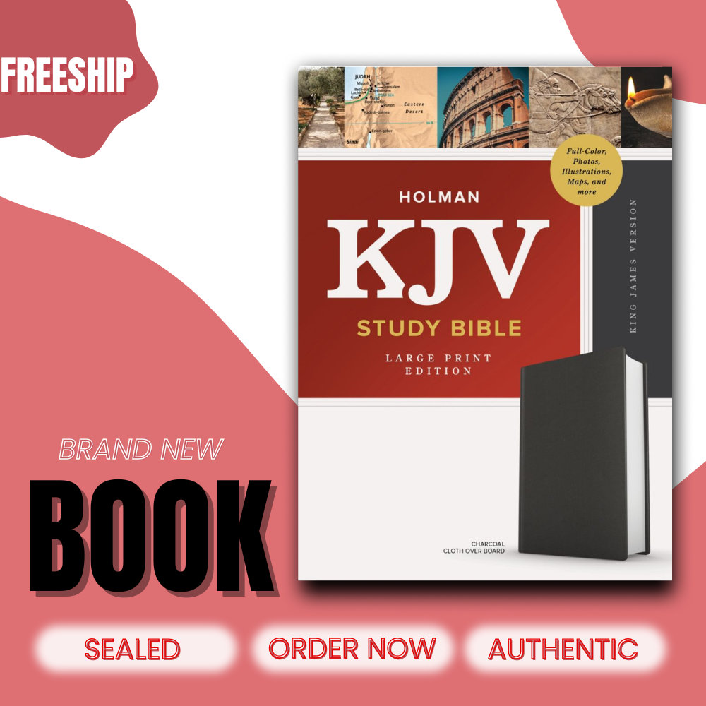 KJV Study Bible, Large Print Edition, Cloth Over Board | 9798384509851 | SEALED