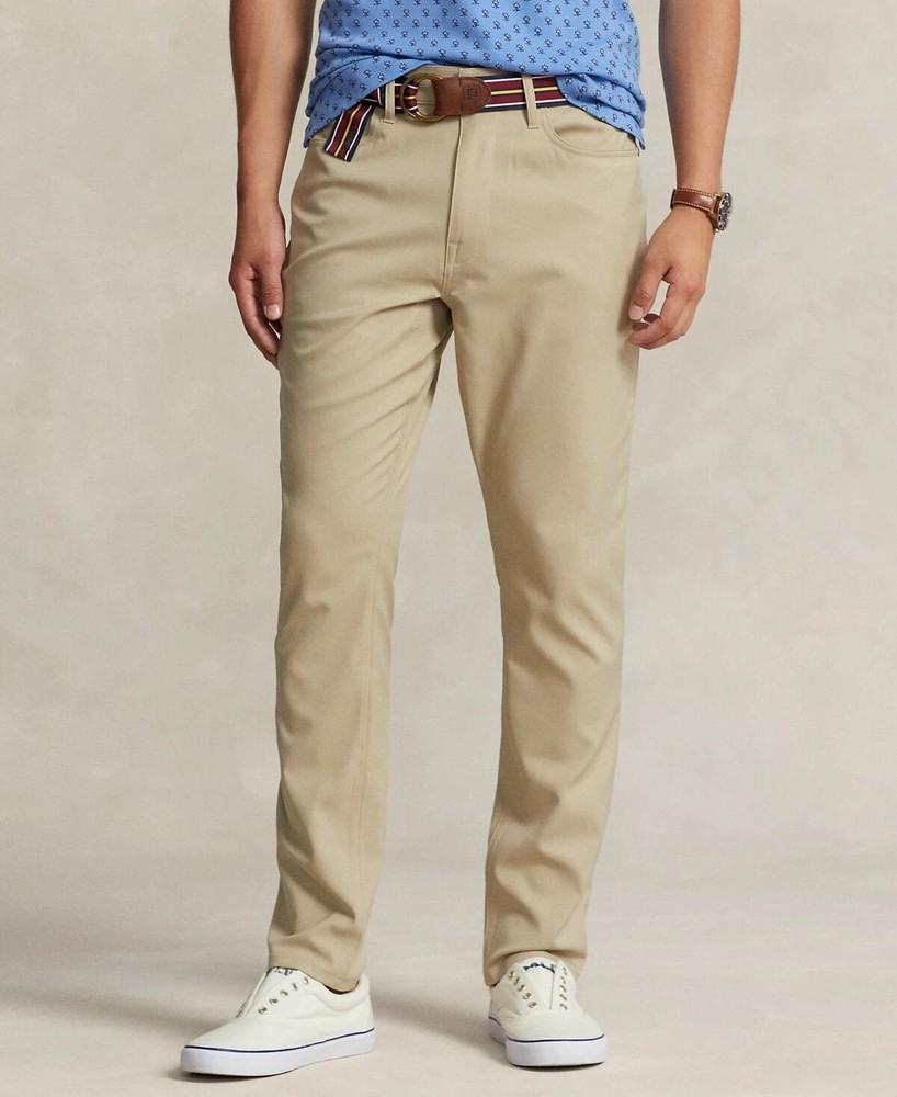 $148 Polo Ralph Lauren Men's Active Fit  Performance Pant, Khaki, 33x30