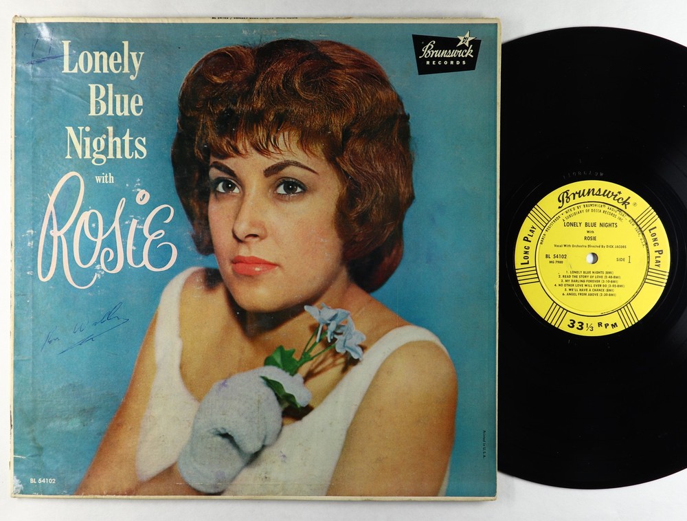 Rosie - Lonely Blue Nights LP - Brunswick Mono DG