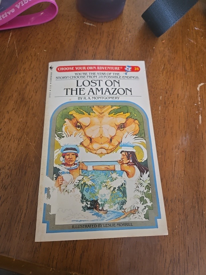 Choose Your Own Adventure # 24 - Lost on the Amazon CYOA 1983 1st Edition VG