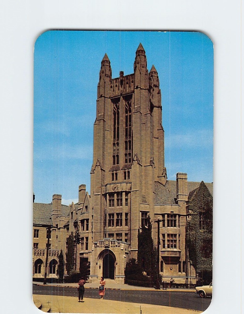 Postcard Sheffield-Sterling-Strathcona Hall Yale University New Haven CT