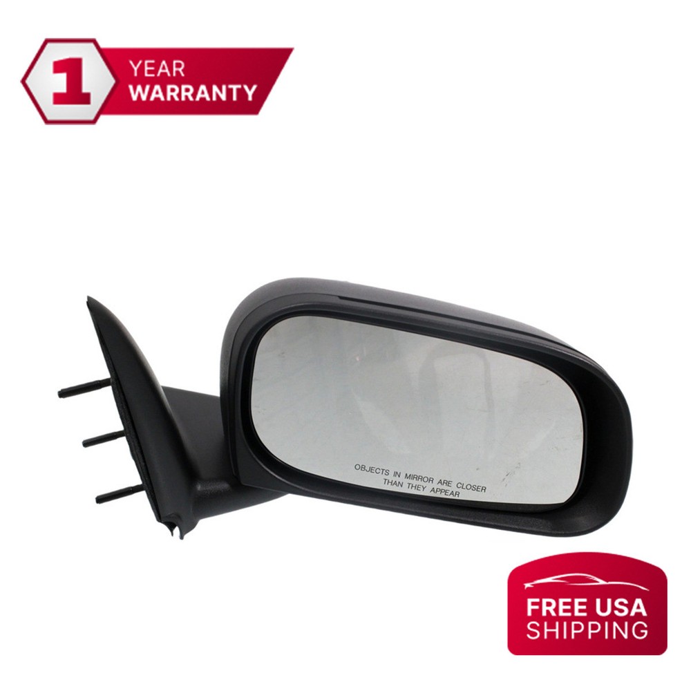 Mirror Textured Black Passenger Side For 05-11 Dodge Dakota Mitsubishi Raider