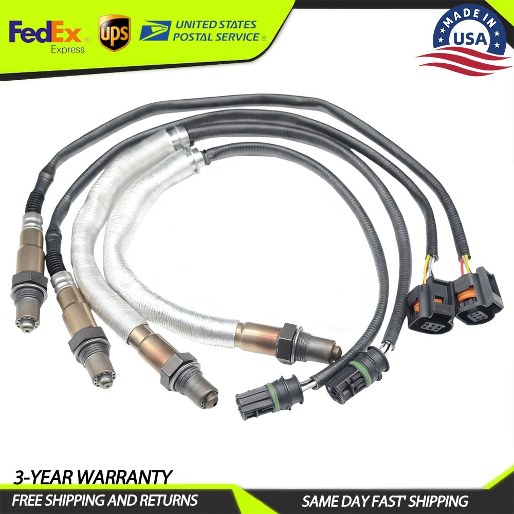 4pcs Up+Down Oxygen Sensor For BMW 2009-2018 750I 2009-2015 750LI 4.4L V8 Turbo