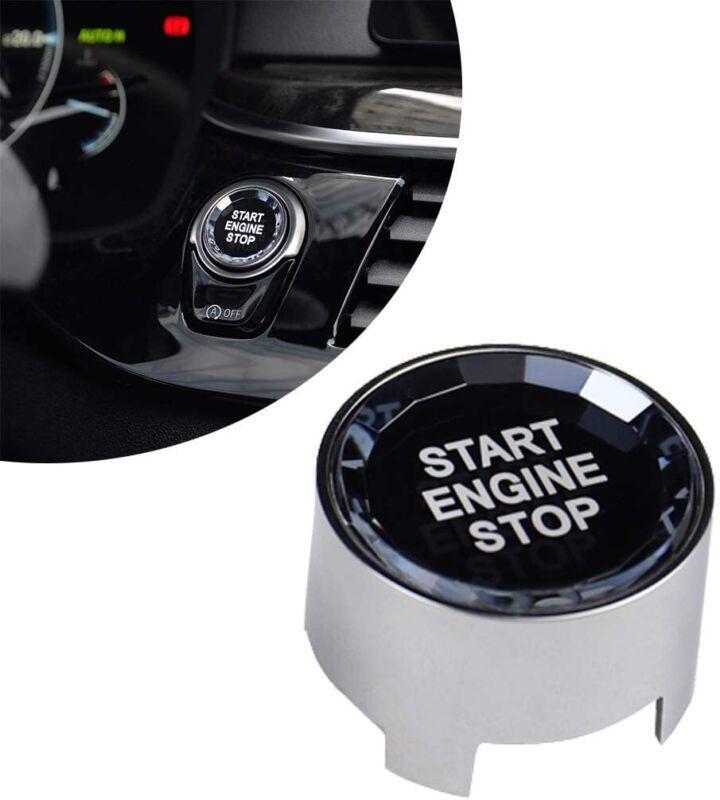 Crystal ENGINE START STOP Ignition Button Decor Cover SILVER For BMW X3 X4 X5 X6