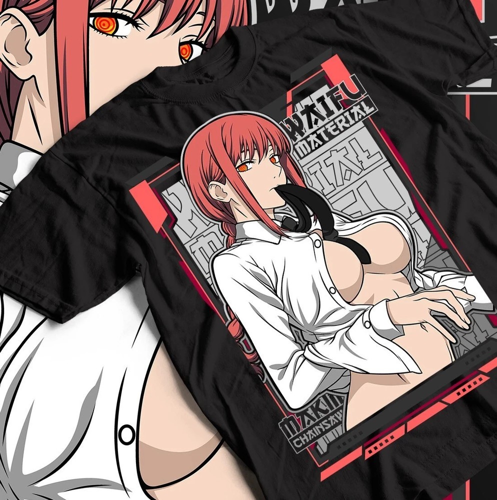 POWER T-Shirt Chainsaw Man Makima Denji Anime Manga Waifu Sweater Gift Shirt