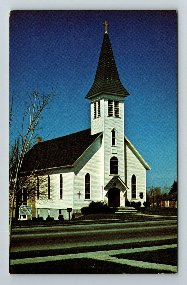 Webster NY-New York, Immanuel Evangelical Lutheran Church, Vintage Postcard
