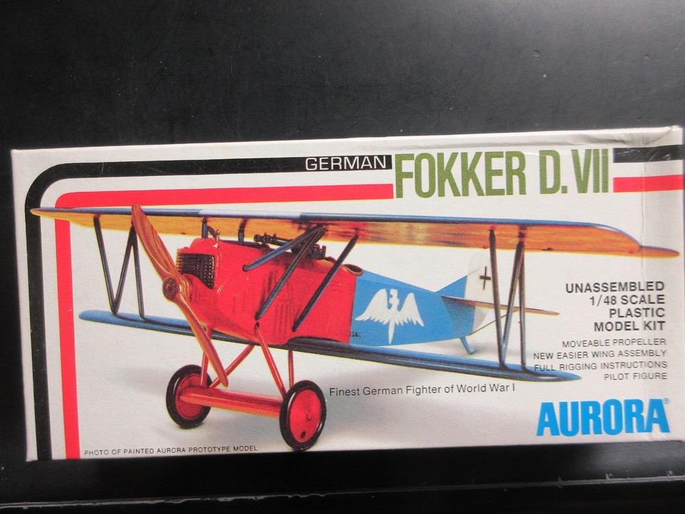 AURORA 1/48 FOKKER D.VII #753  vintage