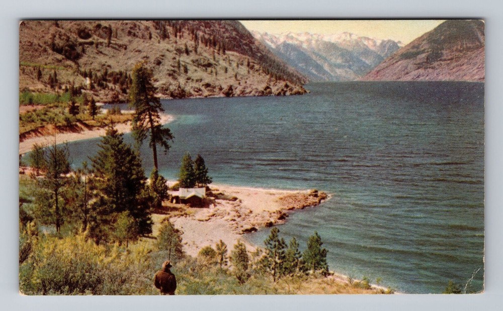 Washington WA Lake Chelan Scenic View Vintage Postcard