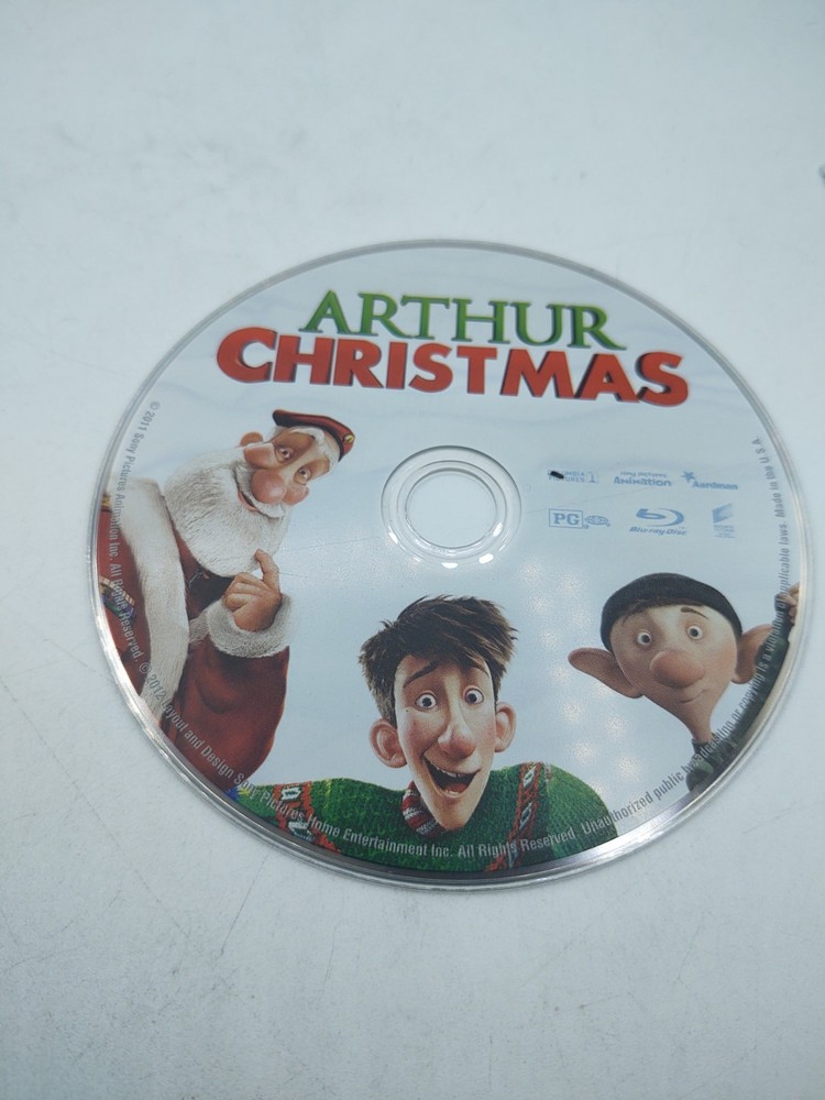 NEW ARTHUR CHRISTMAS (2011) - Blu-ray disc only in clear plastic envelope