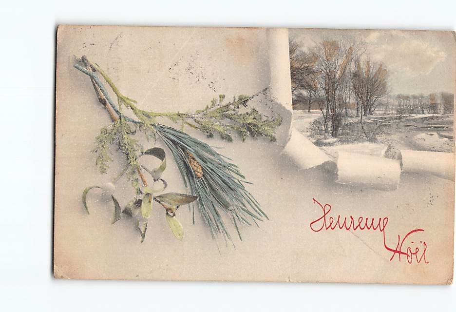Postcard Winter Scene Art Print Christmas Greeting Card