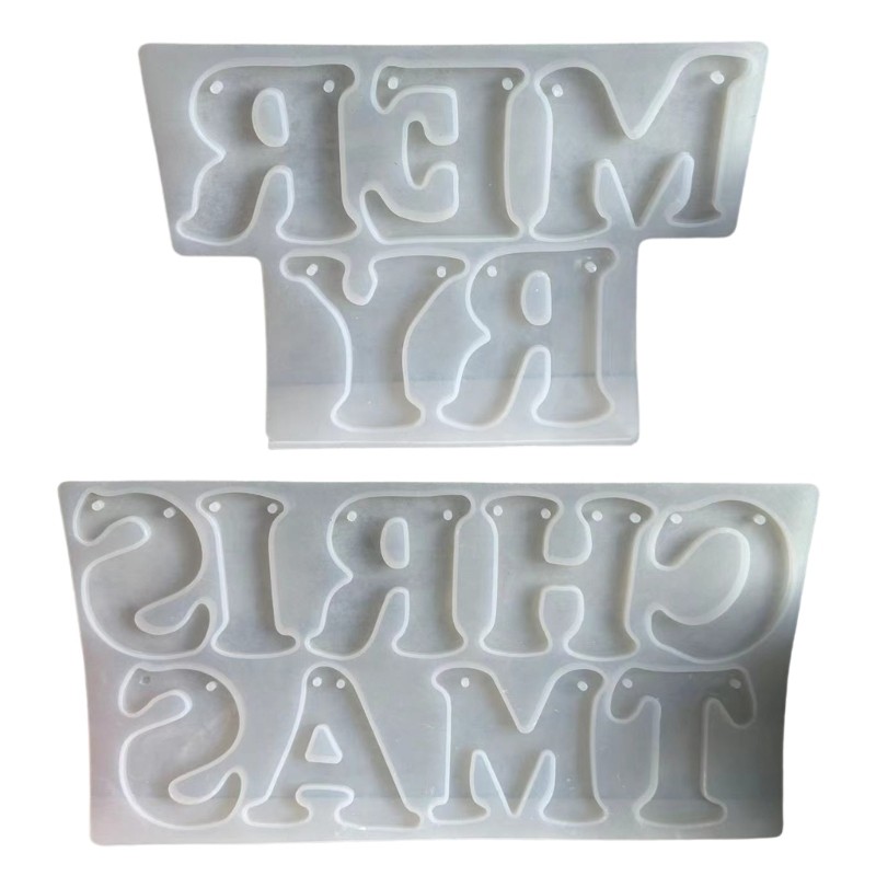 Epoxy Resin Hanging Pendant Silicone Molds for Christmas Decorations