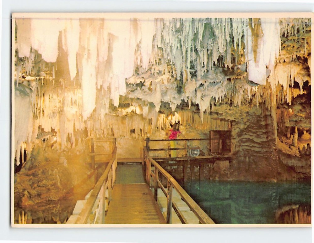 Postcard Crystal Caves Bermuda British Overseas Territory