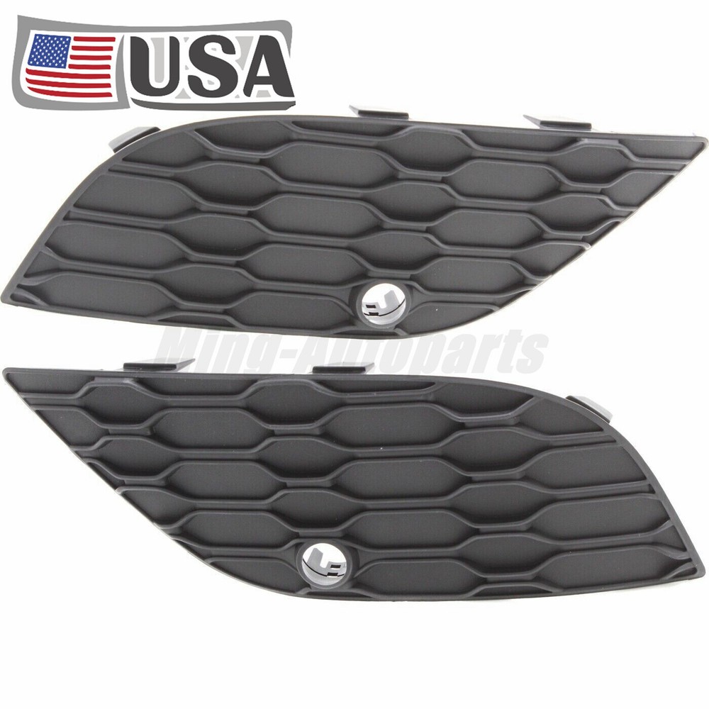 1Pair Front Fog Light Cover Fog Lamp Grille Trim For Jeep Grand Cherokee 2017-22