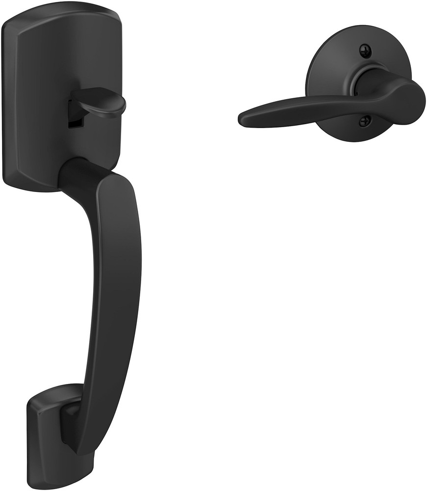 Schlage FE285-GRW-DL-RH Greenwich Right Hand Black Sectional Lower