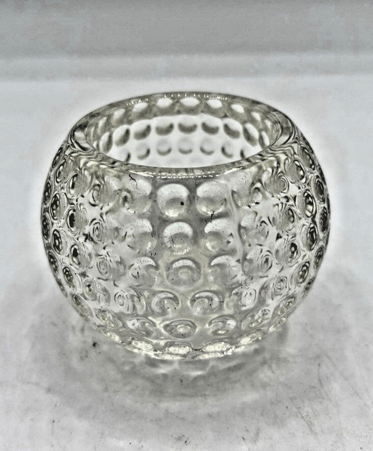 Vintage Clear Crystal Votive Candle Holder 3