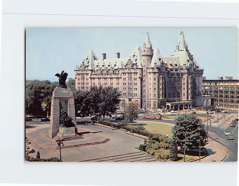 Postcard Chateau Laurier Confederation Square Ottawa Ontario Canada
