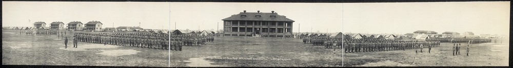 Photo:1911 Panoramic: Parade,3rd Prov. Regt.,Ft. Crockett,Galveston,Texas