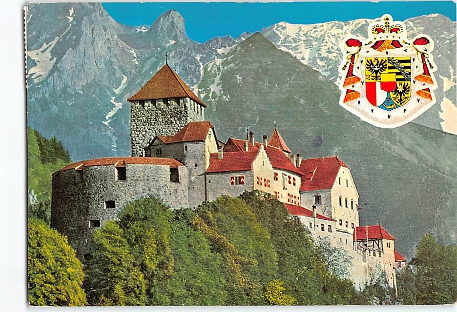 Postcard Castle Vaduz Liechtenstein