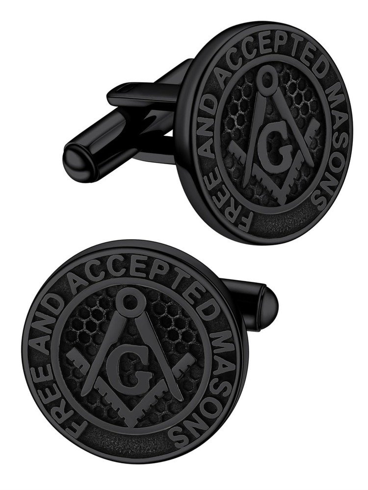 Masonic Cufflinks and Studs Set for Formal Menswear
