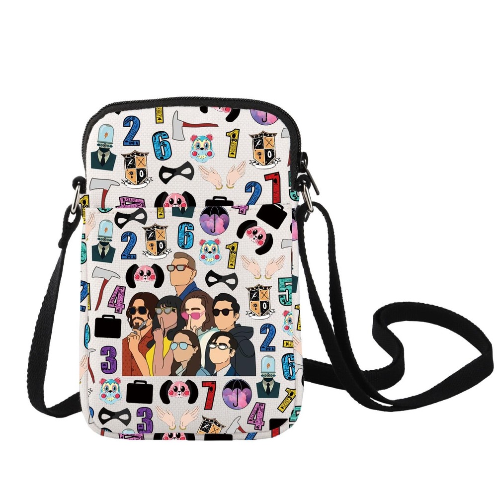 LEVLO Number Five Crossbody Bag for Umbrella Academy Fans Allison Diego Luther Klaus Gift