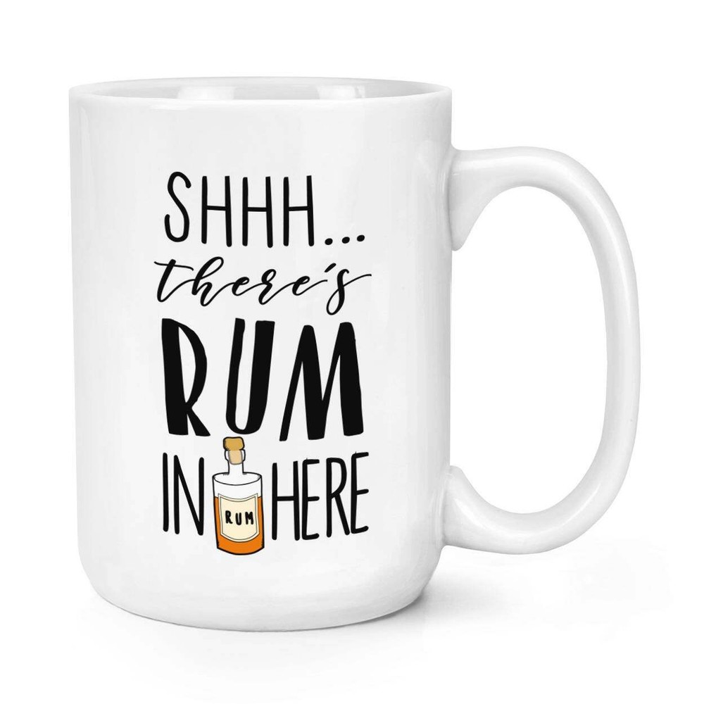 Shhh Secret Rum Coffee Mug Large Ceramic Cup