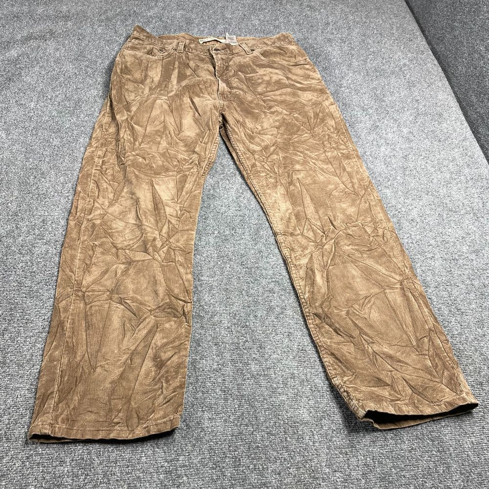 Men's Brown Corduroy Straight Leg Pants Size W36 L32