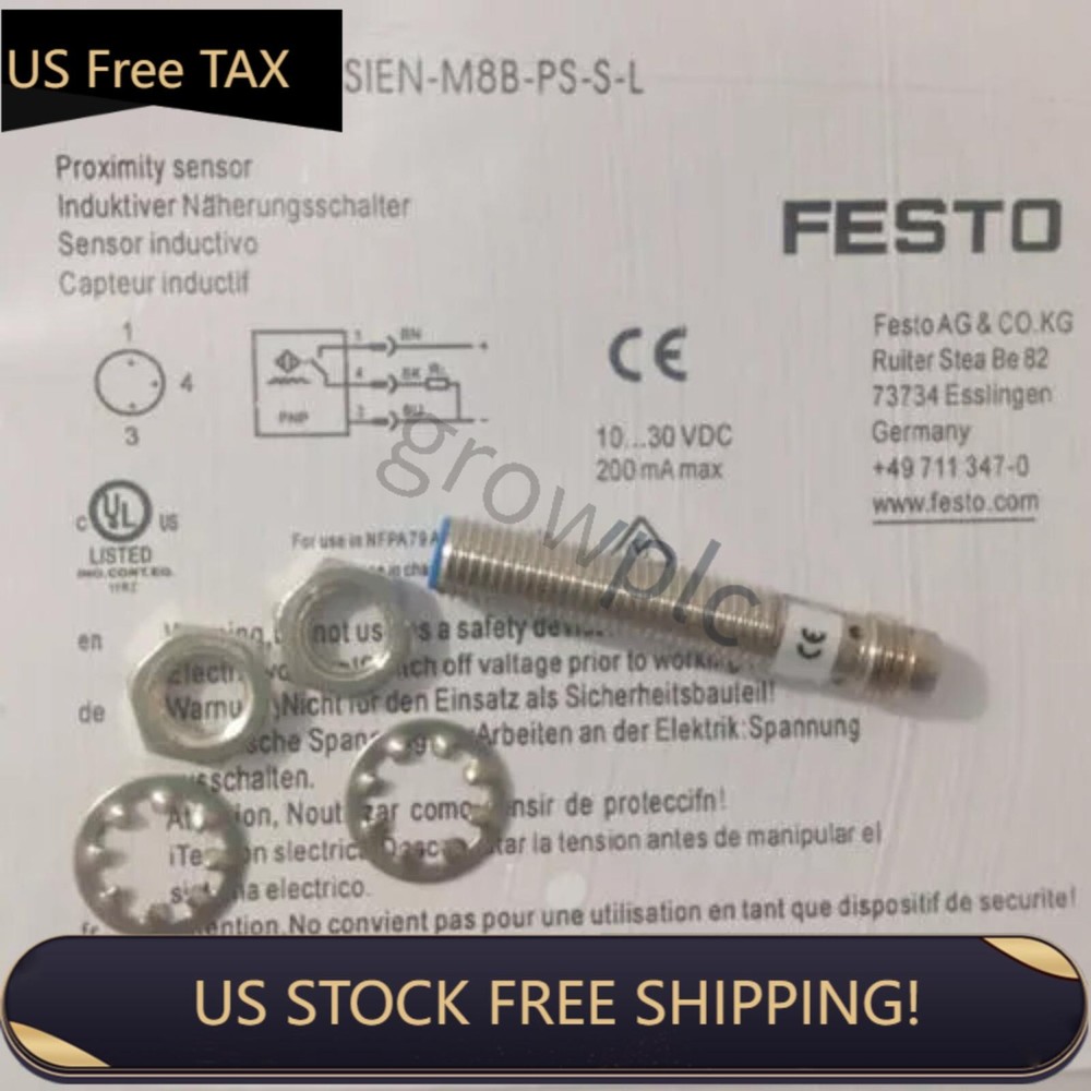 New Festo 150387 Sien-M8B-Ps-S-L Proximity Sensor