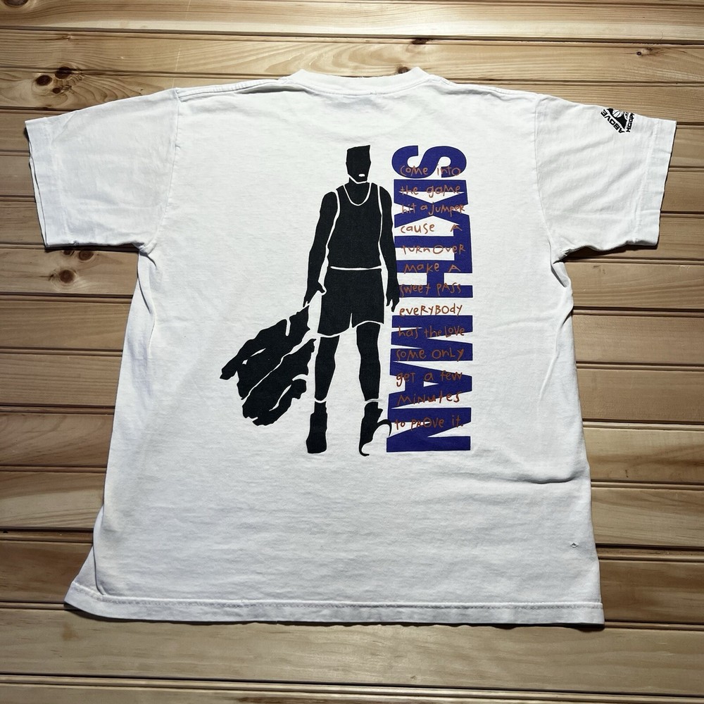 Vintage 90s Reebok Above The Rim Sixth Man Graphic Tee Medium Size