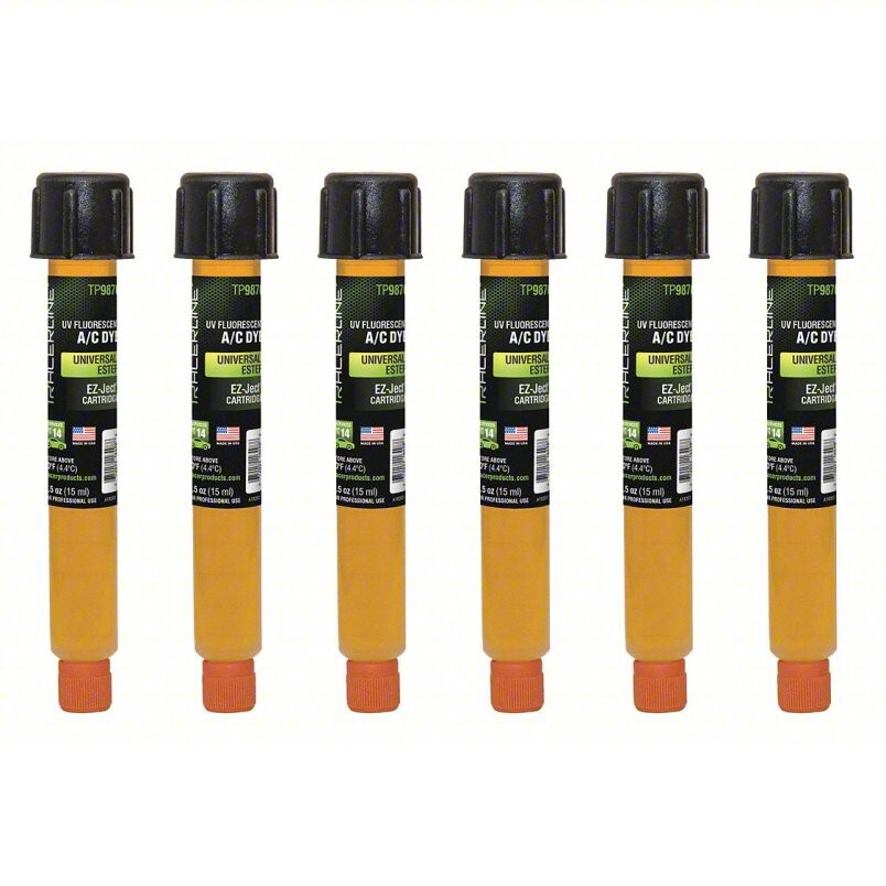 Tracerline TP9870-P6 EZ-Ject UV A/C Leak Detection Dye 0.5 oz 6-Pack-image