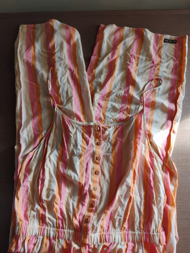 Matilda Jane Women's size Large Jumpsuit Romper Wide leg Pants Spaghetti Strap