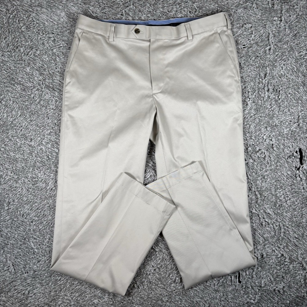Brooks Brothers Lightweight Advantage Chino Milano Pants Men’s Size 35/32 Beige