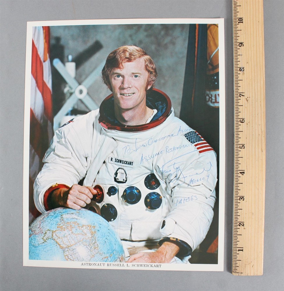Authentic Astronaut RUSSELL L. SCHWEICKART  Apollo NASA Autographed PhotographSigned & Authentic... NO RESERVE