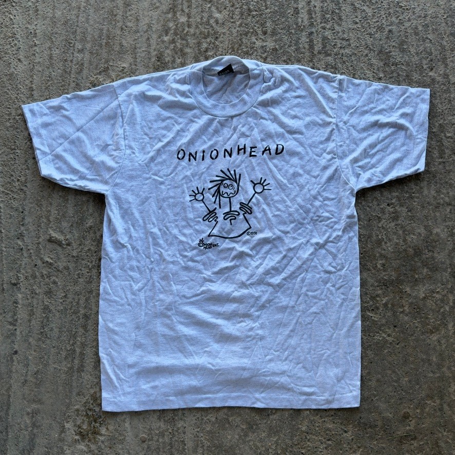 Vintage 90S Onionhead Art T-Shirt Obscure Graphic Single Stitch Mens Xl