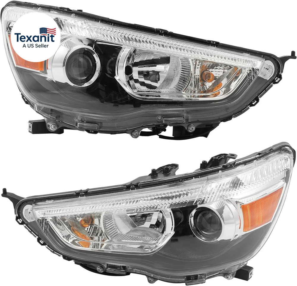Headlight Assemblies for 2011-2019 Mitsubishi Outlander Sport（Rvr） ES/LE/SE Non-