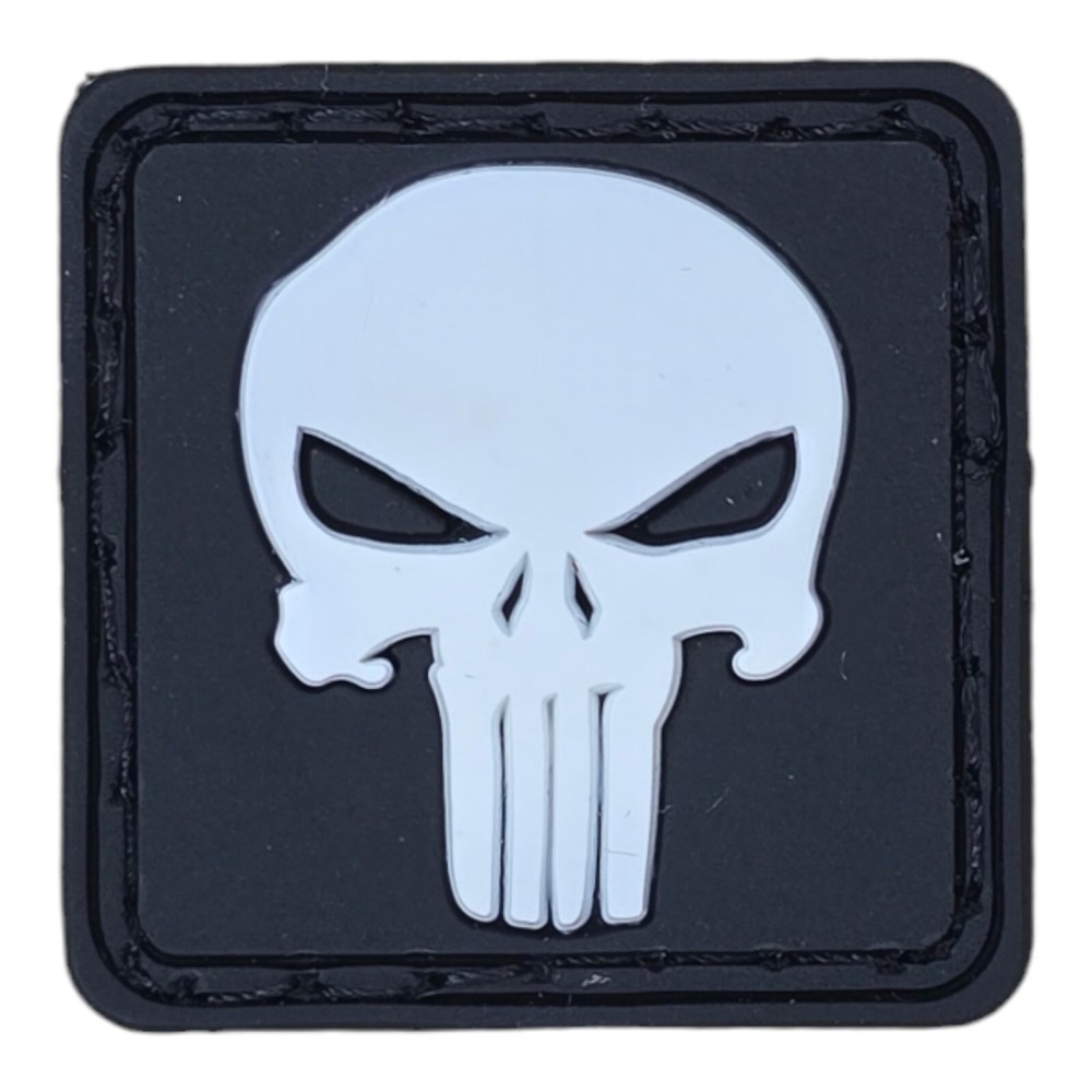 MINI SKULL 3D GLOW PVC RUBBER MILITARY TACTICAL SWAT HOOK TRACKER PATCH 1