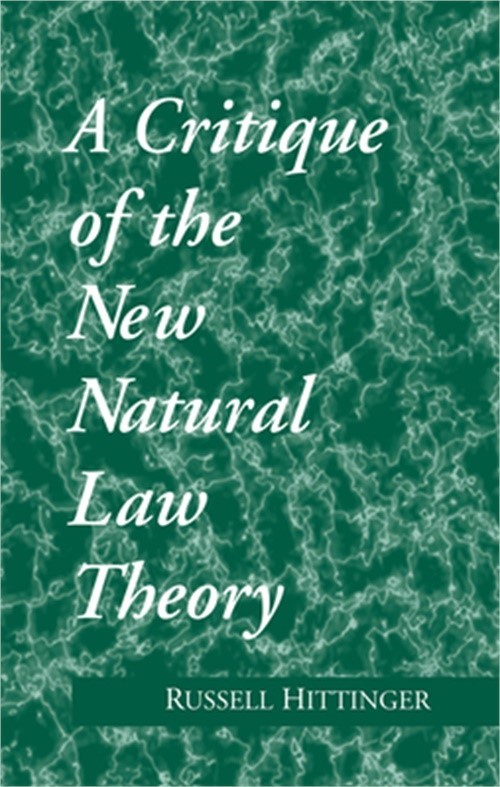 Critique of the New Natural Law Theory (Paperback or Softback)