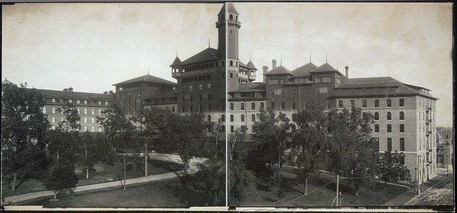 Photo:1902 Panorama: Eastman Hotel, Hot Springs,  Arkansas