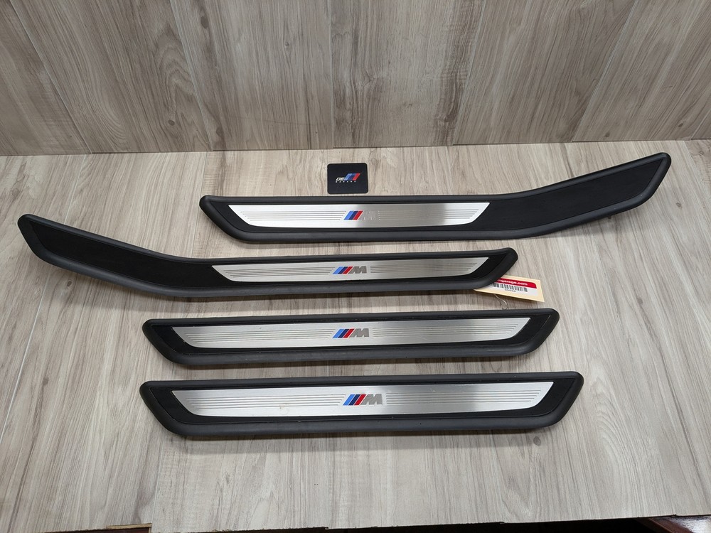 OEM BMW F02 740 750 760 M Sport Front Rear Door Sill Cover Trim Kick Plates