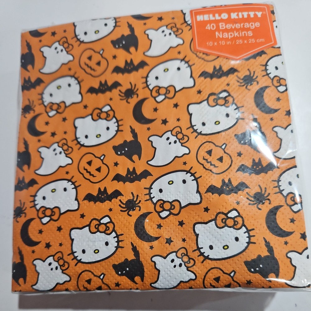 Sanrio Hello Kitty Halloween Paper Beverage Napkins Party 40 Pack 10