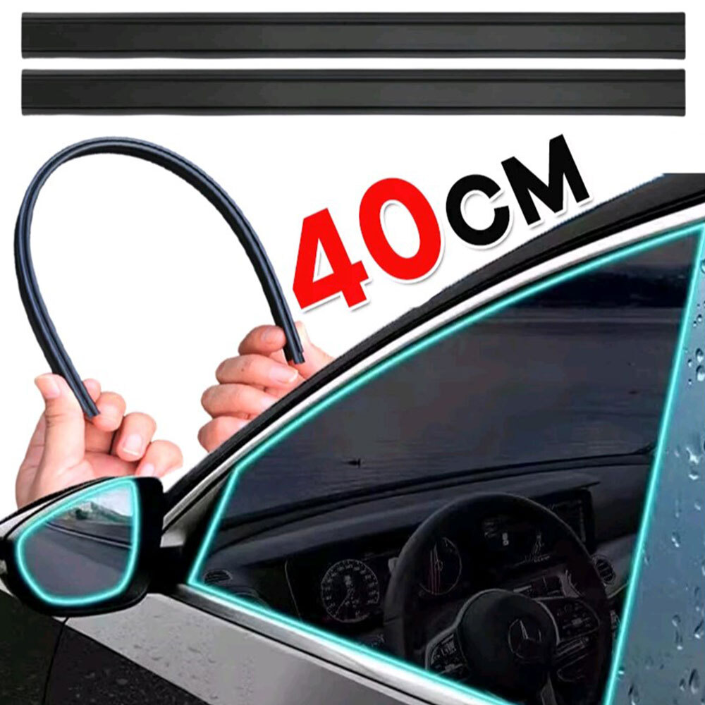 2x 40cm Car Side Window Wipers for Driver & Passenger Windows Auto Accessories