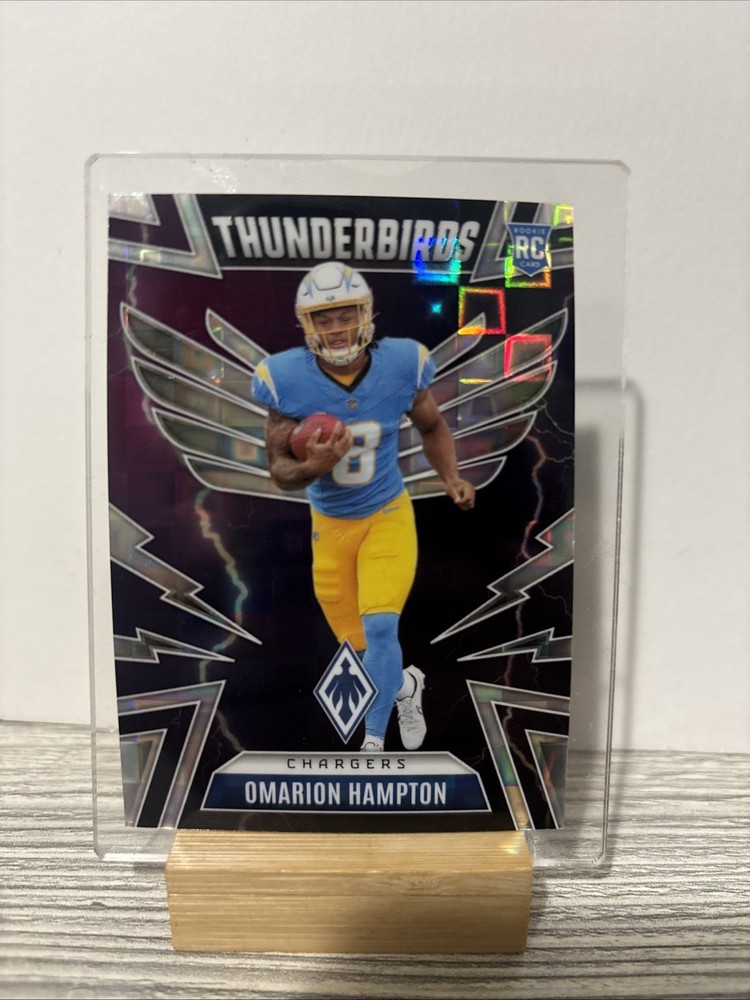 2025 Panini Phoenix Thunderbirds Omarion Hampton #28 PANDORA /249 (RC) Chargers