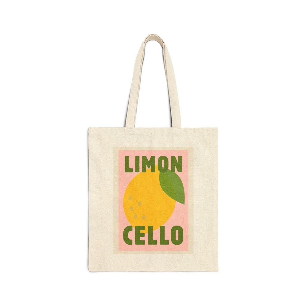 Limoncello Cotton Canvas Eco-Friendly Shopping Tote Bag