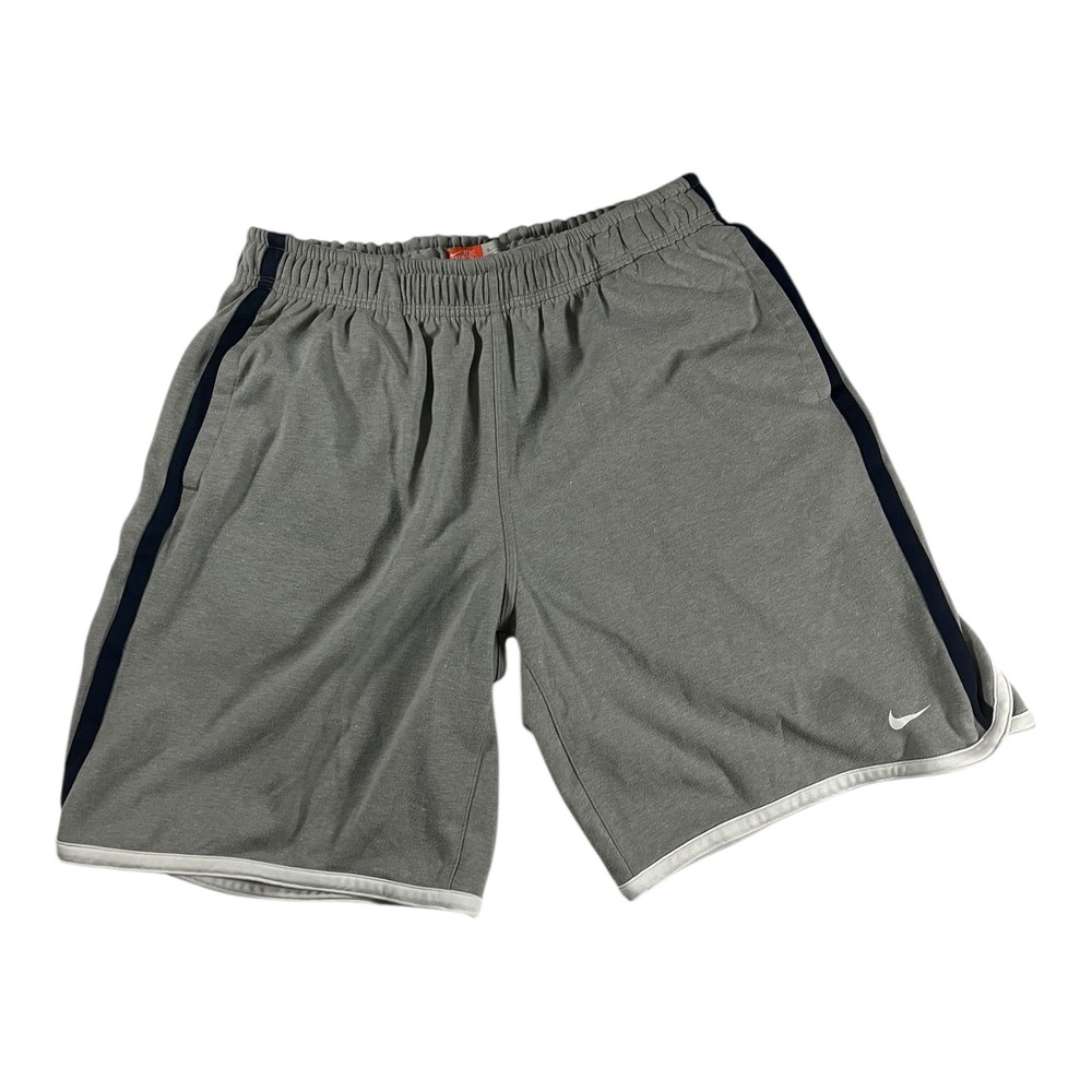 Nike Athletic Dept. Men's Grey Athletic Shorts - Size M - Swoosh Logo