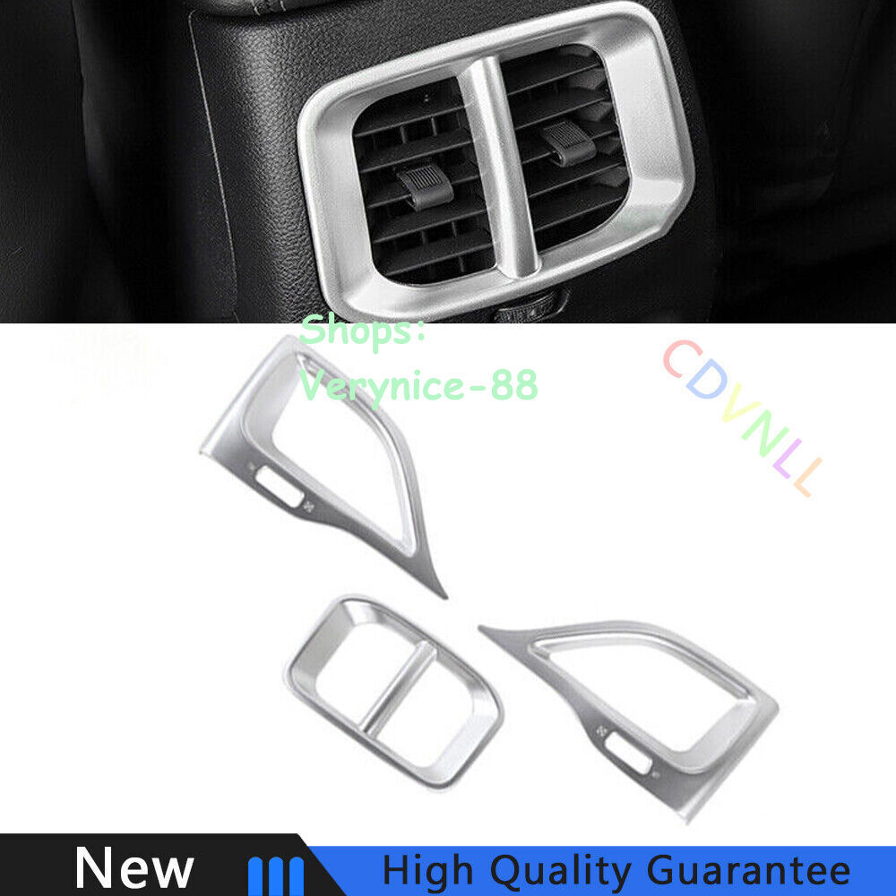 Fit For Jeep Cherokee 2019-2020 Matte Silver Left And Right Air Outlet Vent Trim