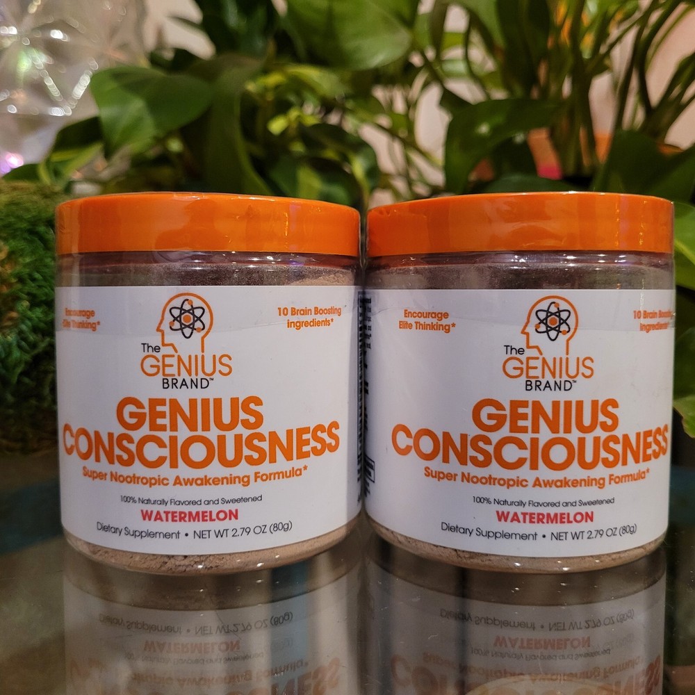 2x Genius Consciousness Super Nootropic Brain Awakening Formula Drink Power Mix