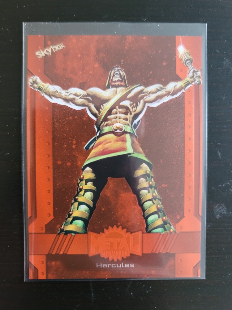 Hercules 2024 Skybox Marvel Metal Universe Avengers Orange FX #/25 High Series