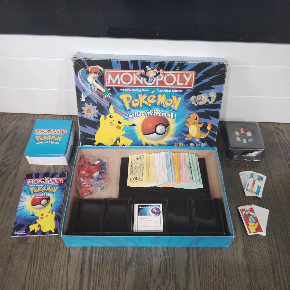 Hasbro Pokemon Collector's Edition Monopoly Board Game - 41357. Complete.