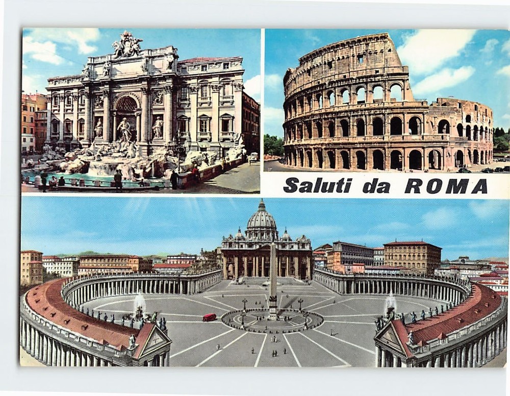 Postcard Scenes & Views Rome Italy