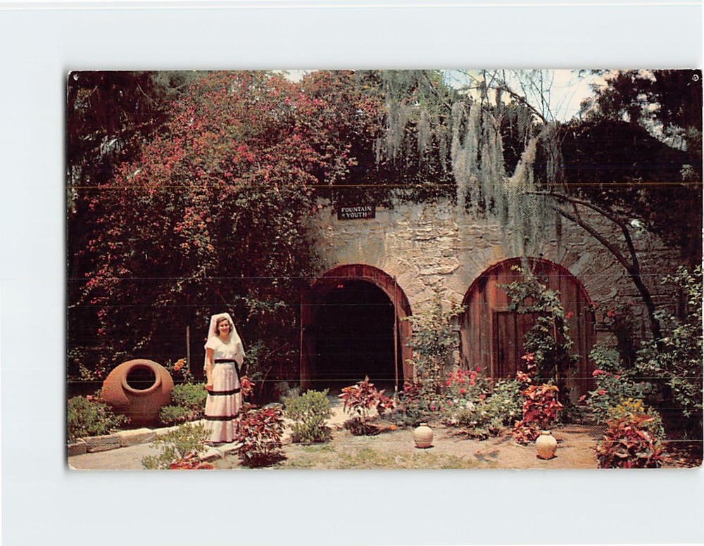Postcard Fountain of Youth Saint St. Augustine Florida USA North America